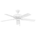 Hinkley - Hinkley 901652FAW-NWA Oasis - 52" Ceiling Fan - Part of the Regency Series, Oasis offers a simpleOasis 52" Ceiling Fa Appliance White Appl *UL: Suitable for wet locations Energy Star Qualified: n/a ADA Certified: n/a  *Number of Lights:   *Bulb Included:No *Bulb Type:No *Finish Type:Appliance White