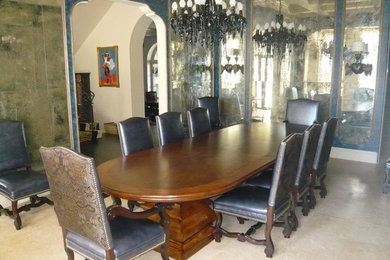 Eclectic dining room photo in Los Angeles