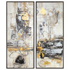 Uttermost 51302 Life Scenes 21 Inch x 51 Inch Framed Abstract - Neutrals /