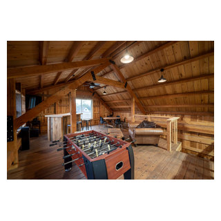 The Armstrong - JRE0220 - Rustic - Family Room - by Legacy Post & Beam ...