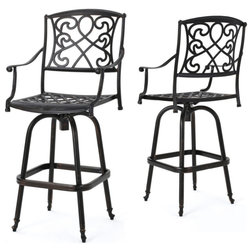 Mediterranean Outdoor Bar Stools And Counter Stools by GDFStudio