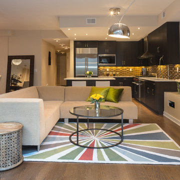 Contemporary Hoboken Residence - Living Room