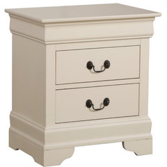 Acme Louis Phillipe III 2-Drawer Nightstand in Black 19503