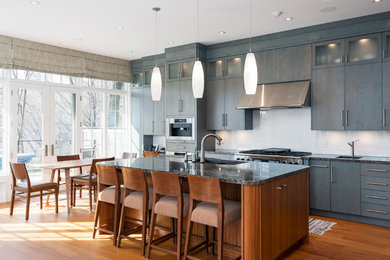 Design ideas for a contemporary kitchen in Toronto.