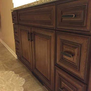 Master Bathroom Remodel with Mosaic Backsplash