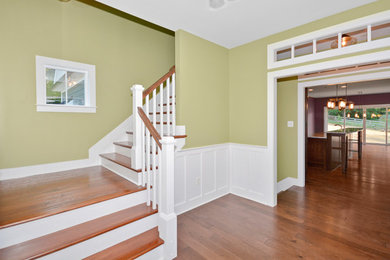 Inspiration for a craftsman entryway remodel in DC Metro
