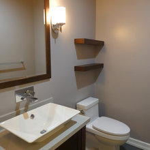 Shelves for powder room