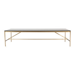 Tidey Brass Frame Cocktail Table - Coffee And Accent Tables