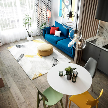 Vibrant Harmony in a Modern Apartment