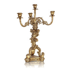 Gold Cherub Candelabra - Ljusstakar