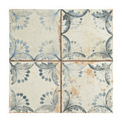 SomerTile 13"x13" Oliver Ceramic Floor and Wall Tile, Set of 10