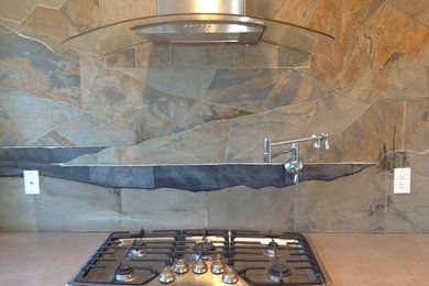 Kitchen - eclectic kitchen idea in Calgary