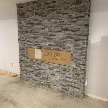 Basement with Speak easy, Theater, Workout room and Lounge area - under constru