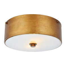 50 Most Por Transitional Flush Mount Ceiling Lights For 2018 Houzz Elegant Living District Hazen 2 Light 12 Vintage Gold Flush Mount