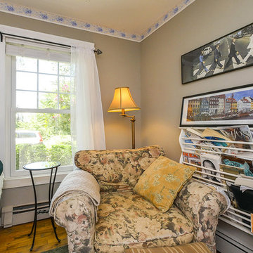 Cozy Reading Corner with New Double Hung Window