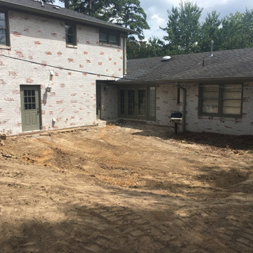 Patio Update/Reconstruction, Brick Columns, Ornamental Gates, Lighting