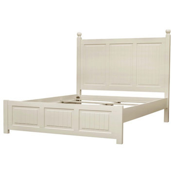 Sunset Trading Ice Cream At The Beach Wood King Bed in Antique White