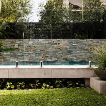 Backyard Transformation in Sherman Oaks - Pool, Kitchen Area & Paving