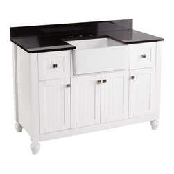 48" Nellie Farmhouse Sink Vanity-White - Products