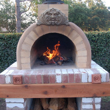 The Brown Family Wood Fired Brick Pizza Oven in Florida