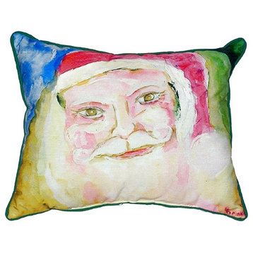 Santa Face Extra Large Zippered Pillow 22x22