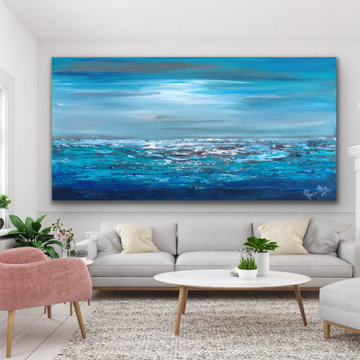 Original Handmade Modern Abstract Custom Art for Modern Contemporary Interiors
