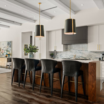 Black & White Winter Park Transitional Kitchen