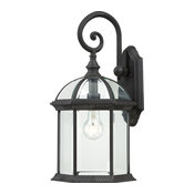 Boxwood 1 Light - 19" Outdoor Wall With Clear Beveled Glass