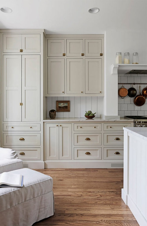 Taupe or “mushroom” cabinet trend