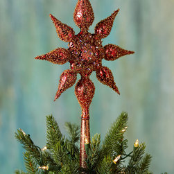 Bordeaux Star Christmas Tree Topper from Horchow.com - Christmas Ornaments