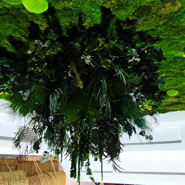 JARDIN VERTICAL DE TECHO NATURAL PRESERVADO - CAFE COPAS SANZARA