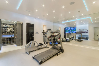 Design ideas for a home gym in London.