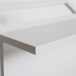 LUSSO STONE FREESTANDING BATH SHELF WITH TOWEL RAIL - Products