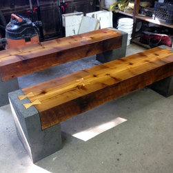 wood and stone - Dining Benches