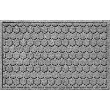 WaterHog 2'x3' Honeycomb Doormat, Medium Gray