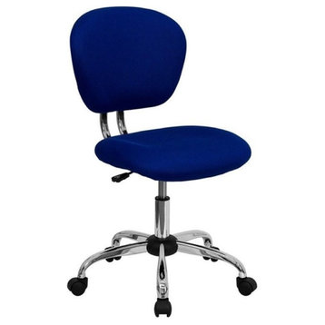 Scranton & Co Mid-Back Mesh Task Office Chair in Blue