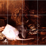 Picture-Tiles.com - William Chase Still Life Painting Ceramic Tile Mural #27, 17"x12.75" - Mural Title: A Fishmarket In Venice