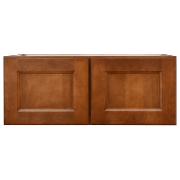 Sunny Wood ESW3012-A Ellisen 30" x 12" Double Door Wall Cabinet - Amber Spice