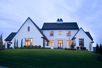 Minimalist white house exterior photo in Minneapolis