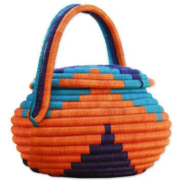 Novica Handmade Monserrate Natural Fiber Basket