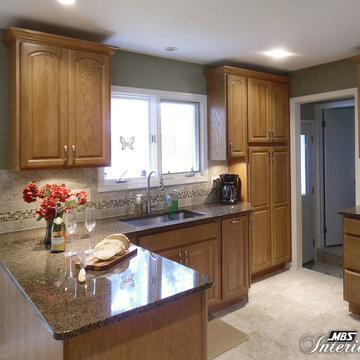 Oak Cabinetry with Arch