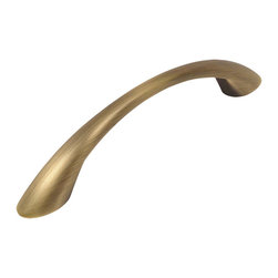 Cosmas - Cosmas 4003BAB Brushed Antique Brass Arch Cabinet Pull, Set of 10 - Cabinet And Drawer Handle Pulls