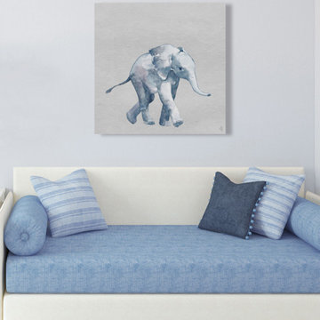 "Quiet Elephant II" Painting Print on Wrapped Canvas