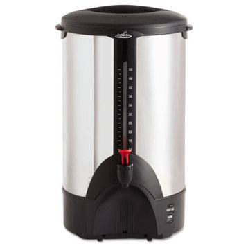 50-Cup Percolating Urn, Stainless Steel