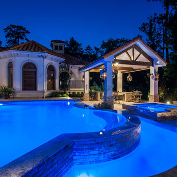 The Modern Pool with French Quarter Facades