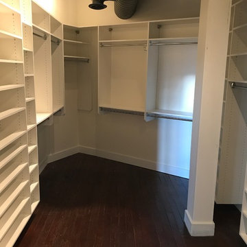 Master Closet in 120 year old loft.