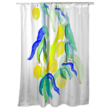 Betsy Drake Lemon Tree Shower Curtain