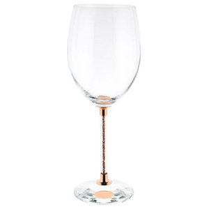 Chic Set of 6 White Wine Goblets By Lorren Home Trends - Contemporary -  Wine Glasses - by Lorenzo Import, LLC | Houzz