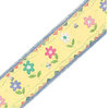 Yellow Bumblebee Daisy Flowers Prepasted Wall Border