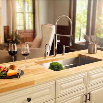 Pescara Stainless Steel Sinks and Faucets
